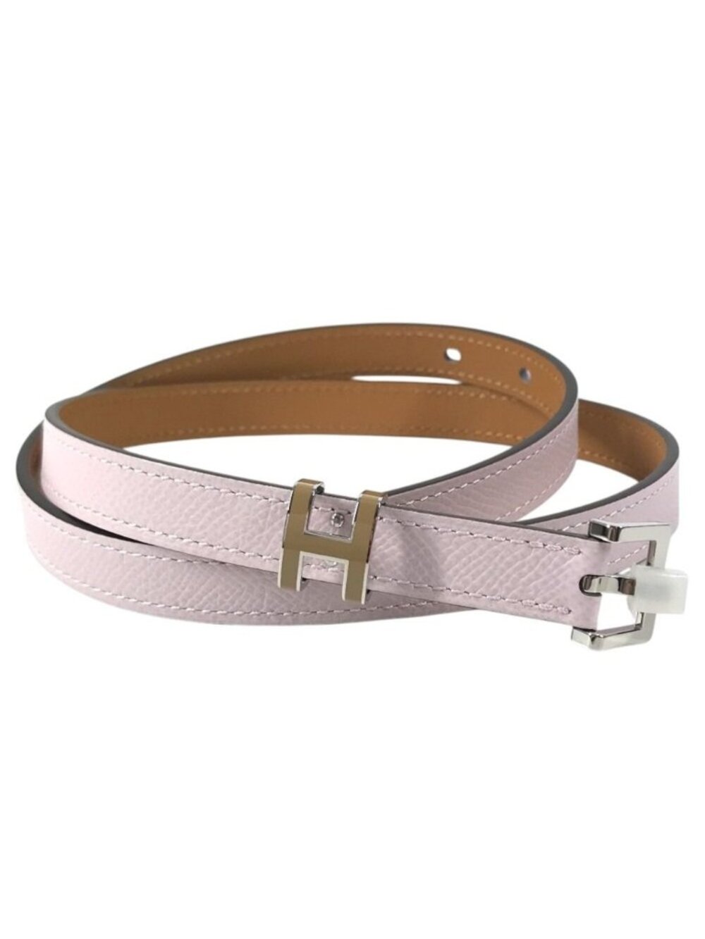 Hermes Belt Pop H 15 Leather Mauve Pale Chai Pink